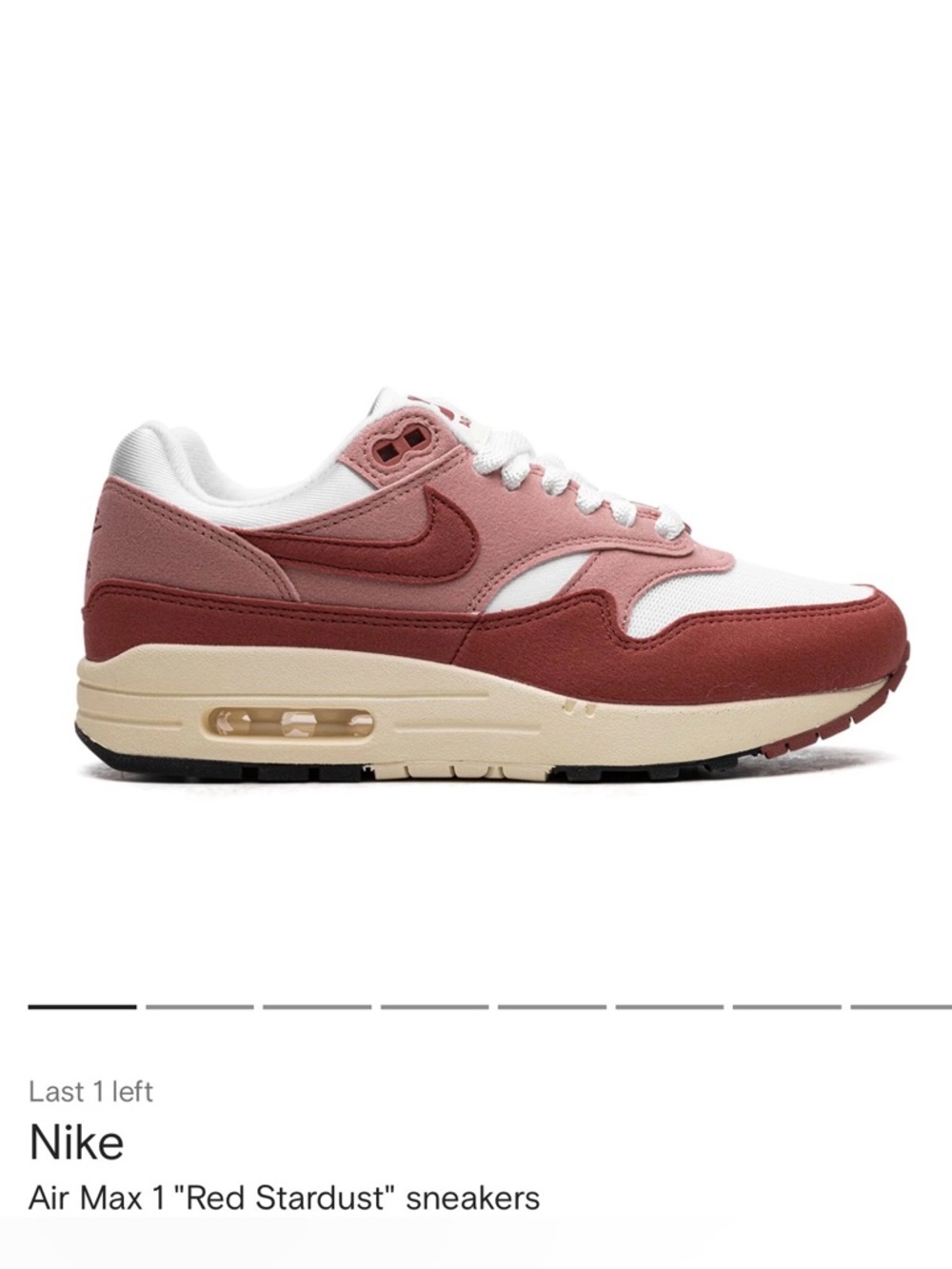 Nike Air Max 1 Red Stardust 9